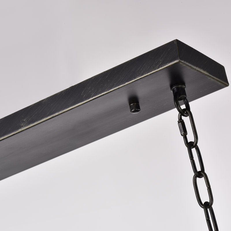 Beachcrest Home Milligan 4 Light Antique Black Finish (Black Finish With A Light Brush Of